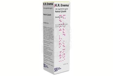 K.R. ENEMA 161 MG/ML+59 MG/ML REKTAL COZELTI (67,5 ML) İlaç Görseli