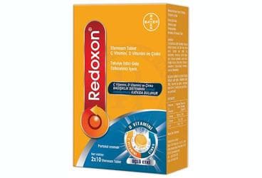 REDOXON UCLU ETKI C VITAMINI, D VITAMINI, CINKO ICEREN EFERVESAN TABLET 20 tablet İlaç Görseli