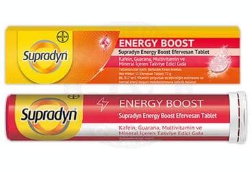 SUPRADYN ENERGY BOOST TAKVIYE EDICI GIDA 15 tablet İlaç Görseli