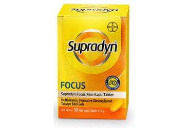 SUPRADYN ENERGY FOCUS FILM KAPLI TABLET 30 tablet İlaç Görseli