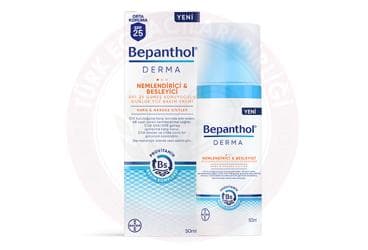 BEPANTHOL DERMA NEMLENDIRICI VE BESLEYICI SPF25 GUNES KORUYUCULU GUNLUK YUZ BAKIM KREMI 50 ml şişe İlaç Görseli
