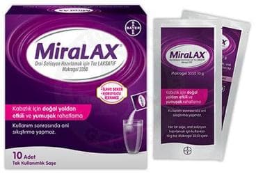 MIRALAX ORAL SOLUSYON HAZIRLAMAK ICIN TOZ SASE 10 saşe İlaç Görseli