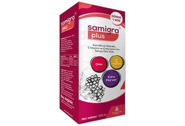 SAMIGRA PLUS KARA MURVER EKSTRATI 120 ml şişe İlaç Görseli