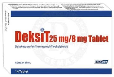 DEKSIT  25 MG/8 MG 14 TABLET İlaç Görseli
