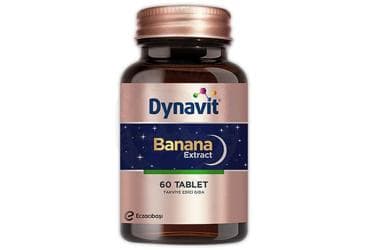 DYNAVIT BANANA EXTRACT TAKVIYE EDICI GIDA 60 tablet İlaç Görseli