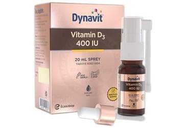 DYNAVIT VITAMIN D3 ICEREN TAKVIYE EDICI GIDA 400 IU 20 ml şişe İlaç Görseli