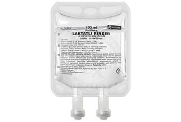 POLIFLEKS LAKTATLI RINGER SOLUSYONU 150 ML (PVC TORBA) SETSIZ İlaç Görseli
