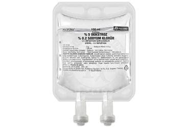 POLIFLEKS %5 DEKSTROZ %0,2 SODYUM KLORUR SOLUSYON 100 ML SETSIZ PVC TORBA İlaç Görseli