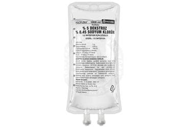 POLIFLEKS %5 DEKSTROZ %0,45 SODYUM KLORUR SOLUSYON 1000 ML SETSIZ PVC TORBA İlaç Görseli