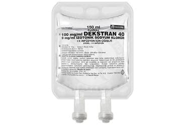 POLIFLEKS DEKSTRAN 40 IZOTONIK SODYUM KLORUR SOLUSYON 150 ML SETSIZ(PVC) İlaç Görseli