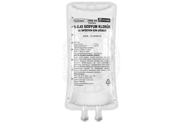 POLIFLEKS %0,45 SODYUM KLORUR IV INFUZYON ICIN COZELTI 1000 ML (SETLI) İlaç Görseli