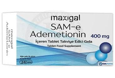 MAXIGAL SAM-E ADEMETIONIN ICEREN TAKVIYE EDICI GIDA TABLET 24 tablet İlaç Görseli