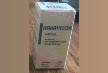 HAKAYFLOR PROBIYOTIK MIKROORGANIZMA KAPSUL 10 kapsül İlaç Görseli