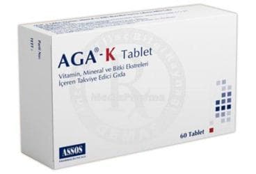 AGA-K TABLET 60 tablet İlaç Görseli