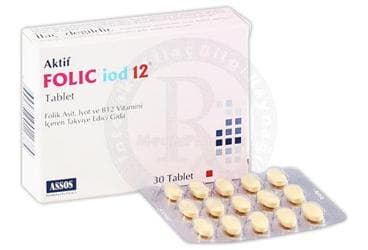 FOLIC-IOD 12 TABLET 30 tablet İlaç Görseli