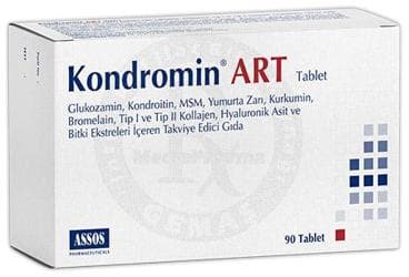 KONDROMIN ART TAKVIYE EDICI GIDA 90 tablet İlaç Görseli