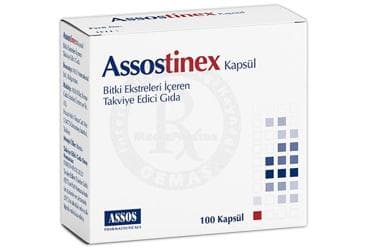 ASSOSTINEX BITKI EKSTRELERI ICEREN TAKVIYE EDICI GIDA 100 kapsül İlaç Görseli