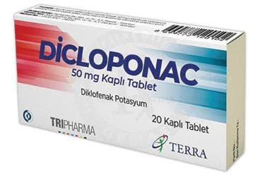 DICLOPONAC 50 MG KAPLI TABLET (20 TABLET) İlaç Görseli