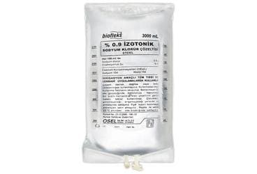BIOFLEKS %0.9 IZOTONIK SODYUM KLORUR SOLUSYONU 3000 ML (PVC TORBA) SETLI İlaç Görseli