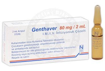 GENTHAVER 80 MG 1 AMPUL İlaç Görseli