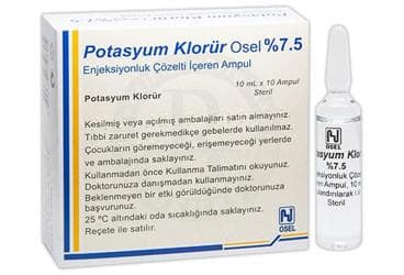 POTAS.KL %7.5 10 ML 10 AMPUL İlaç Görseli