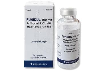 FUNIDUL 100 MG INFUZYONLUK  COZELTI HAZIRLAMAK ICIN TOZ İlaç Görseli