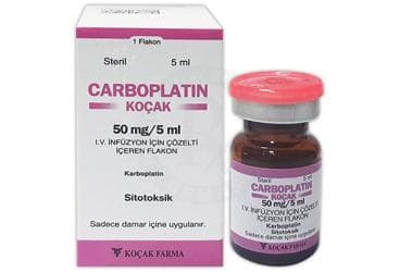 CARBOPLATIN-KOCAK 50 MG/5 ML  IV INFUZYON ICIN SOLUSYON ICEREN FLAKON İlaç Görseli