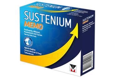 SUSTENIUM MEMO FOSFOSERIN, MINERAL, PANTOTENIK ASIT ICEREN TAKVIYE EDICI GIDA 12 saşe İlaç Görseli