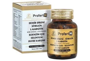 PROFERT M DEMIR DIKENI, SITRULIN, L-KARNITIN, KOENZIM Q10, SELENYUM ESKTRE KARISIMI TABLET 60 tablet İlaç Görseli