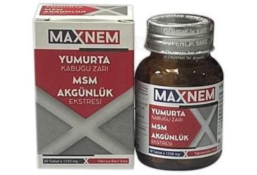 MAXNEM TAKVIYE EDICI GIDA TABLET 30 tablet İlaç Görseli