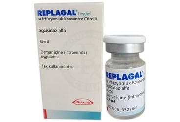 REPLAGAL 1 MG/ML IV INFUZYONLUK KONSANTRE COZELTI, 1 ADET İlaç Görseli