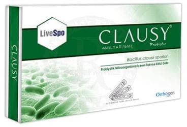 CLAUSY PROBIYOTIK MIKROORGANIZMA ICEREN TAKVIYE EDICI GIDA - YETISKIN 10x5 ml flakon İlaç Görseli