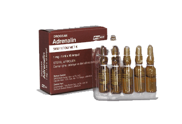 ADRENALIN 1 MG/1 ML ENJEKSIYONLUK COZELTI, 100 AMPUL İlaç Görseli