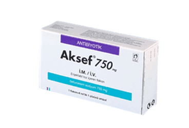 AKSEF 750 MG IM/IV ENJEKSIYONLUK TOZ 1 FLAKON İlaç Görseli