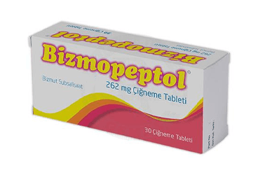BIZMOPEPTOL 262 MG CIGNEME TABLETI (30 TABLET) İlaç Görseli