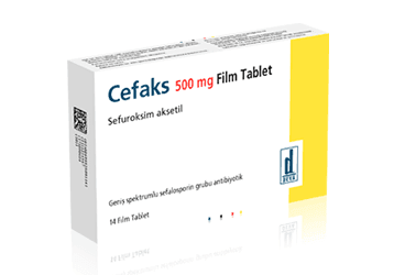 CEFAKS 500 MG 20 FILM TABLET İlaç Görseli