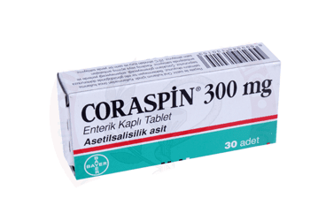 CORASPIN 300 MG 30 ENTERIK KAPLI TABLET İlaç Görseli