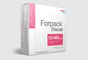 FORPACK 12/400 MCG DISCAIR INHALASYON ICIN TOZ (60 DOZ) İlaç Görseli