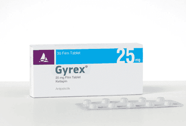 GYREX 25 MG FILM KAPLI TABLET (30 FILM KAPLI TABLET) İlaç Görseli