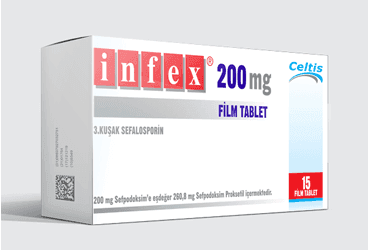 INFEX 200 MG 15 FILM TABLET İlaç Görseli