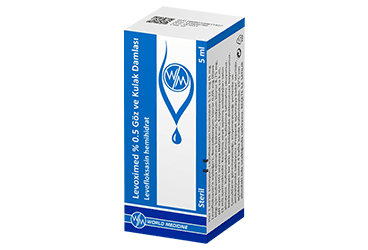 LEVOXIMED %0,5 GOZ VE KULAK DAMLASI, COZELTI (5 ML, 1 SISE) İlaç Görseli