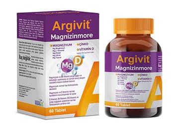 ARGIVIT MAGNIZINMORE TAKVIYE EDICI GIDA 60 tablet İlaç Görseli