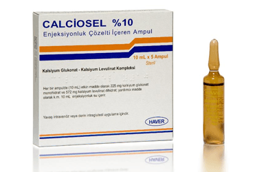 CALCIOSEL %10 ENJEKSIYONLUK COZELTI ICEREN AMPUL (10 ML  5 AMPUL) İlaç Görseli