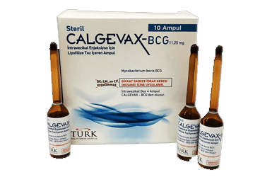 CALGEVAX-BCG 11,25 MG INTRAVEZIKAL ENJEKSIYON ICIN LIYOFILIZE TOZ ICEREN 4 AMPUL İlaç Görseli