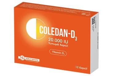 COLEDAN-D3 20.000 I.U. YUMUSAK KAPSUL (12 KAPSUL) İlaç Görseli