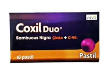 COXIL DUO SAMBUCUS NIGRA ICEREN TAKVIYE EDICI GIDA PASTIL 16 pastil İlaç Görseli