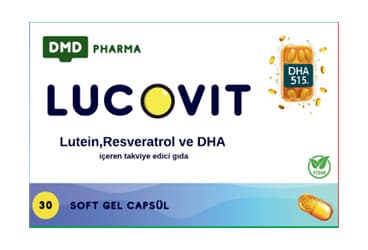 LUCOVİT LUTEİN,RESVERATROL VE DHA İÇEREN TAKVİYE EDİCİ GİDA 30 SOFT JEL KAPSÜL İlaç Görseli