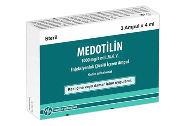 MEDOTILIN 1000 MG / 4 ML ENJEKSİYONLUK ÇÖZELTİ İÇEREN AMPUL (3 AMPUL) İlaç Görseli