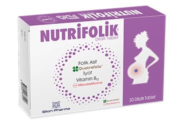 NUTRIFOLIK TAKVIYE EDICI GIDA DILALTI TABLET 30 tablet İlaç Görseli