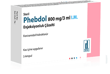 PHEBDOL 800 MG / 3 ML I.M. ENJEKSIYONLUK COZELTI (3 AMPUL) İlaç Görseli